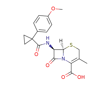 5-Thia-1-azabicyclo(4.2.0)oct-2-ene-2-carboxylic acid, 7-(((1-(4-methoxyphenyl)cyclopropyl)carbonyl)amino)-3-methyl-8-oxo-, (6R-trans)-