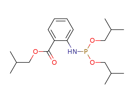 Molecular Structure of 82754-11-8 (2-(Diisobutoxy-phosphanylamino)-benzoic acid isobutyl ester)