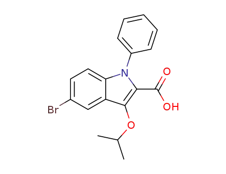 1H-Indole-2-carboxylic acid, 5-bromo-3-(1-methylethoxy)-1-phenyl-