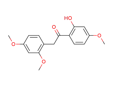 1-(2-hydroxy-4 methoxyphenyl)-2-(2,4-dimethoxyphenyl)ethanone