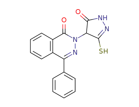 3,4-dihydro-5-mercapto-4-<1'(2'H)-oxo-4'-phenylphthalazin-2'-yl>pyrazol-3(1H)-one