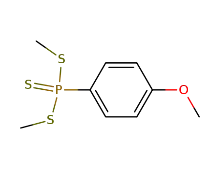 Molecular Structure of 80283-43-8 (Phosphonotrithioic acid, (4-methoxyphenyl)-, dimethyl ester)
