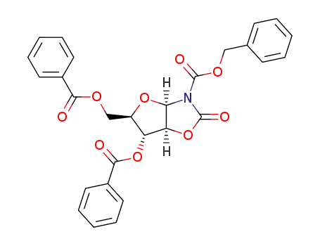 2-Oxo-3-benzyloxycarbonyl-3',5'-di-O-benzoyl-β-D-arabinofurano<1',2':4,5>-oxazolidin
