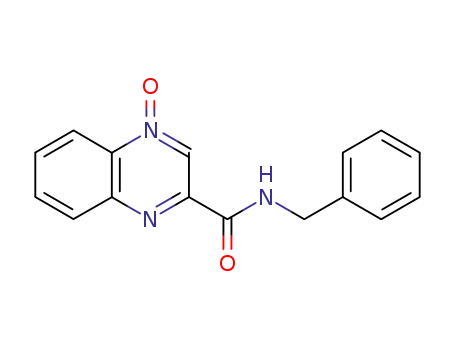 2-Quinoxalinecarboxamide, N-(phenylmethyl)-, 4-oxide