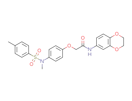 2-(4-{methyl[(4-methylphenyl)sulfonyl]amino} phenoxy)-N-(2,3-dihydro-1,4-benzodioxin-6-yl)acetamide