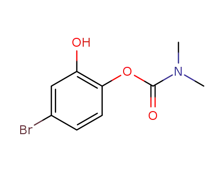 Molecular Structure of 1631050-36-6 (4-bromo-2-hydroxyphenyl dimethylcarbamate)