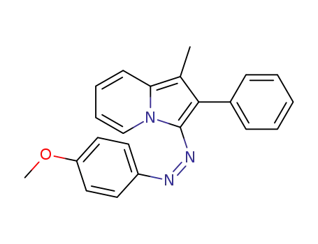 (4-Methoxy-phenyl)-(1-methyl-2-phenyl-indolizin-3-yl)-diazene