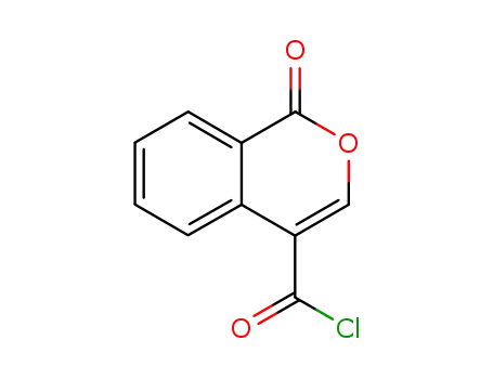 Molecular Structure of 40570-24-9 (1H-2-Benzopyran-4-carbonyl chloride, 1-oxo-)