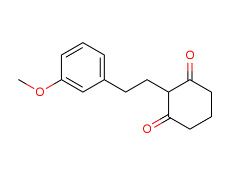 Molecular Structure of 6321-53-5 (2-[2-(3-methoxyphenyl)ethyl]cyclohexane-1,3-dione)