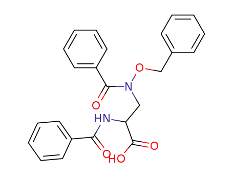 DL-2-Benzoylamino-3-(N-benzoyl-N-benzoyloxyamino)propionsaeure