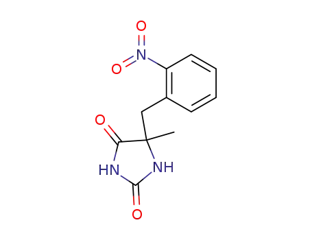 Molecular Structure of 77717-34-1 (5-methyl-5-(o-nitrobenzyl)hydantoin)