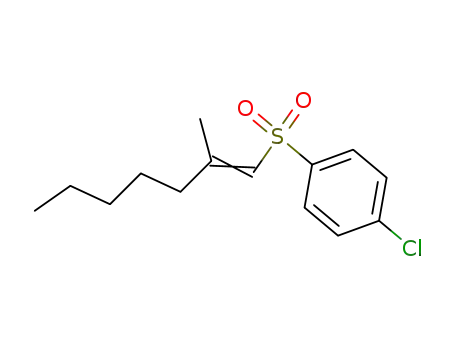 p-Chlorphenyl-2-methyl-1-heptenyl-sulfon