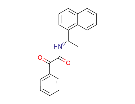 N-<(S)-1-(1-naphthyl)ethyl>benzoylformamide