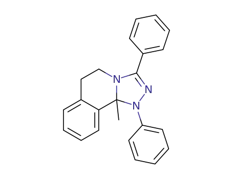 1,2,4-Triazolo[3,4-a]isoquinoline,
1,5,6,10b-tetrahydro-10b-methyl-1,3-diphenyl-