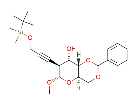 (4aR,6S,7S,8S,8aS)-7-[3-(tert-Butyl-dimethyl-silanyloxy)-prop-1-ynyl]-6-methoxy-2-phenyl-hexahydro-pyrano[3,2-d][1,3]dioxin-8-ol