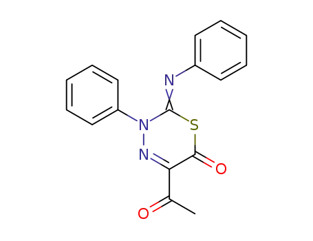 5-Acetyl-3-phenyl-2-[(Z)-phenylimino]-2,3-dihydro-[1,3,4]thiadiazin-6-one