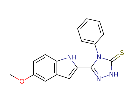 2,4-DIHYDRO-5-(5-METHOXY-1H-INDOL-2-YL)-4-PHENYL-3H-1,2,4-TRIAZOLE-3-THIONE
