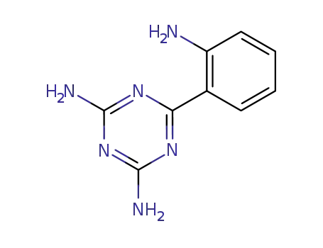 Molecular Structure of 29366-74-3 (6-(2-Aminophenyl)-1,3,5-triazine-2,4-diamine)