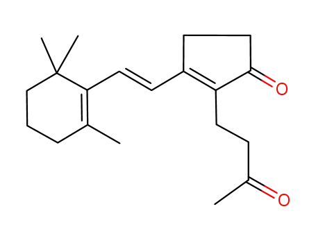 2-Cyclopenten-1-one,
2-(3-oxobutyl)-3-[2-(2,6,6-trimethyl-1-cyclohexen-1-yl)ethenyl]-, (E)-