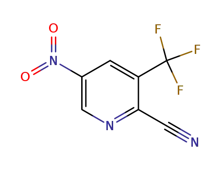 Molecular Structure of 573762-57-9 (5-Nitro-3-trifluoroMethylpyridine-2-carbonitrile)