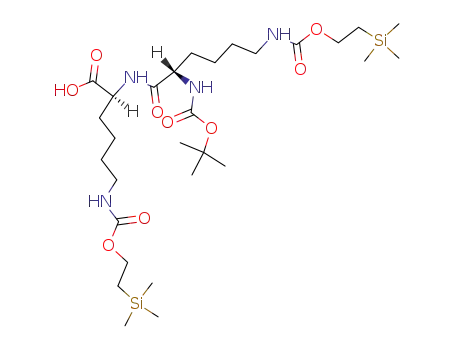 N<sup>α</sup>-<N<sup>α</sup>-(tert-butyloxycarbonyl)-N<sup>ε</sup>-<<2-(trimethylsilyl)ethoxy>carbonyl>-L-lysyl>-N<sup>ε</sup>-<<2-(trimethylsilyl)ethoxy>carbonyl>-L-lysine