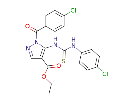 1-(4-Chlorophenyl)-3-<1-(4-chlorobenzoyl)pyrazole-4-carboxylate-5-yl>thiourea
