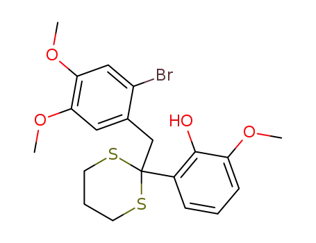 2-(2-bromo-4,5-dimethoxybenzyl)-2-(2-hydroxy-3-methoxyphenyl)-1,3-dithiane