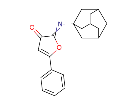 Molecular Structure of 126681-73-0 (5-Phenyl-2-(tricyclo(3.3.1.1(sup 3,7))dec-1-ylimino)-3(2H)-furanone)