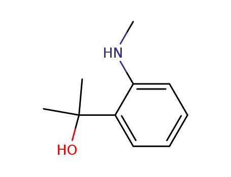 Molecular Structure of 67759-79-9 (2-(2-methylamino)phenyl-2-propanol)