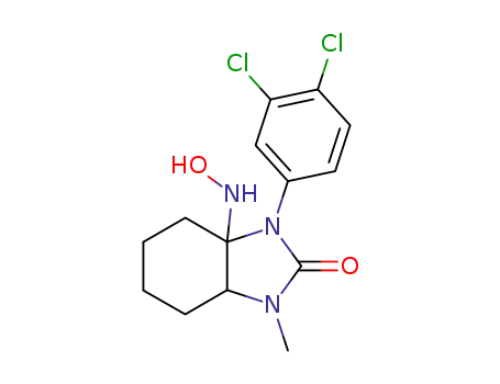 2H-Benzimidazol-2-one,
3-(3,4-dichlorophenyl)octahydro-3a-(hydroxyamino)-1-methyl-