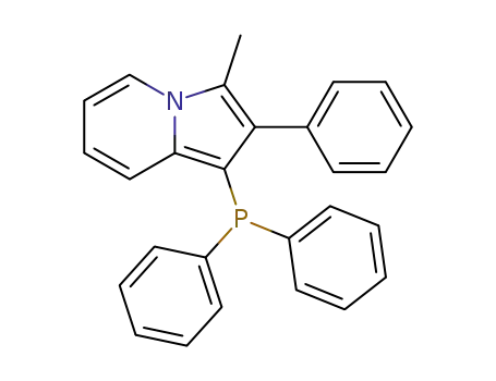 Molecular Structure of 138142-23-1 (Indolizine, 1-(diphenylphosphino)-3-methyl-2-phenyl-)