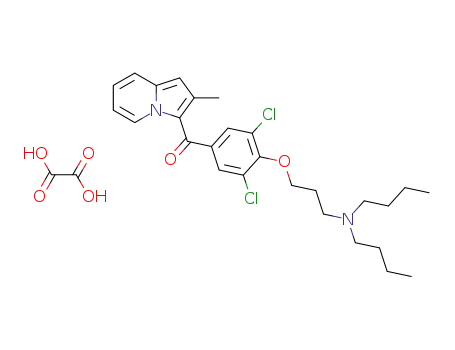 [3,5-Dichloro-4-(3-dibutylamino-propoxy)-phenyl]-(2-methyl-indolizin-3-yl)-methanone; compound with oxalic acid