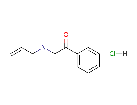Molecular Structure of 112698-37-0 (Ethanone, 1-phenyl-2-(2-propenylamino)-, hydrochloride)
