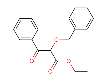 Molecular Structure of 112370-86-2 (Benzenepropanoic acid, b-oxo-a-(phenylmethoxy)-, ethyl ester)