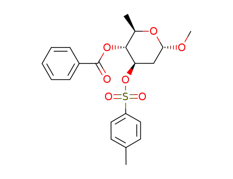 methyl 4-O-benzoyl-2,6-dideoxy-3-O-(p-tolylsulfonyl)-α-D-arabino-hexopyranoside
