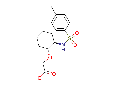 trans-2-(2'-tosylaminocyclohexyloxy)acetic acid
