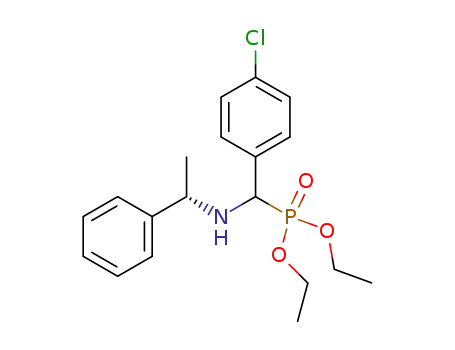 Molecular Structure of 135738-62-4 ([(4-Chloro-phenyl)-((S)-1-phenyl-ethylamino)-methyl]-phosphonic acid diethyl ester)