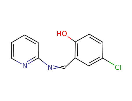 Molecular Structure of 15667-95-5 (Phenol, 4-chloro-2-[(2-pyridinylimino)methyl]-)