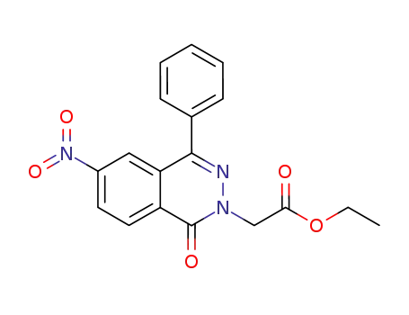 (6-Nitro-1-oxo-4-phenyl-1H-phthalazin-2-yl)-acetic acid ethyl ester