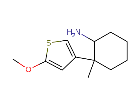 Molecular Structure of 343952-82-9 (2-Methyl-2-(5-methoxy-3-thienyl)-1-cyclohexanamin)