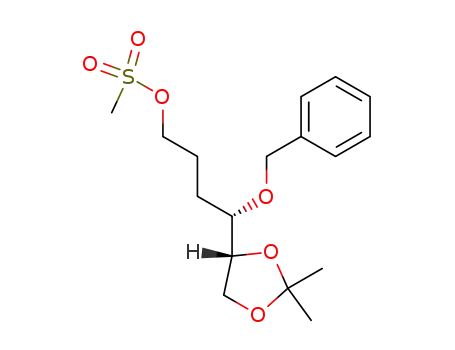 Methanesulfonic acid (S)-4-benzyloxy-4-((R)-2,2-dimethyl-[1,3]dioxolan-4-yl)-butyl ester
