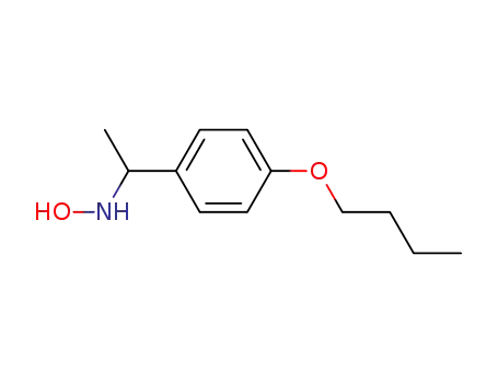 Molecular Structure of 111525-00-9 (N-[1-(4-Butoxy-phenyl)-ethyl]-hydroxylamine)