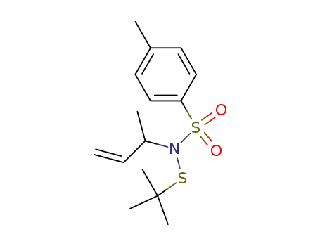 N-tert-Butylsulfanyl-4-methyl-N-(1-methyl-allyl)-benzenesulfonamide