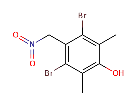 Molecular Structure of 94400-06-3 (Phenol, 3,5-dibromo-2,6-dimethyl-4-(nitromethyl)-)