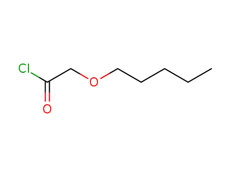 Molecular Structure of 108345-45-5 (3-oxaoctanoyl chloride)