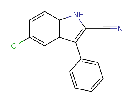 5-Chloro-3-phenyl-1H-indole-2-carbonitrile 24139-17-1