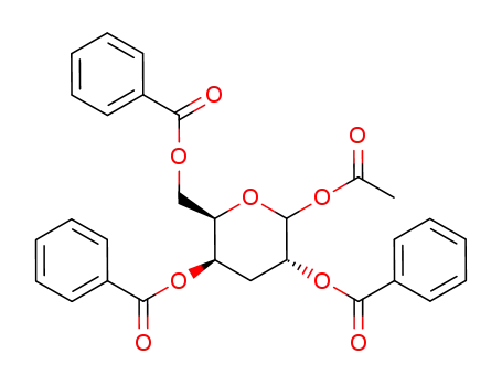1-O-Acetyl-2,4,6-tri-O-benzoyl-3-desoxy-α,β-D-xylo-hexopyranose