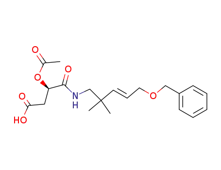 (R)-3-Acetoxy-N-((E)-5-benzyloxy-2,2-dimethyl-pent-3-enyl)-succinamic acid