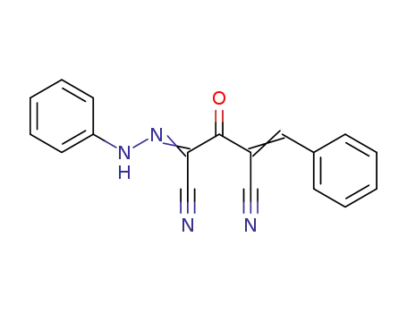 Pentanedinitrile, 3-oxo-2-(phenylhydrazono)-4-(phenylmethylene)-