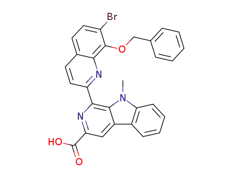 1-(8-Benzyloxy-7-bromo-quinolin-2-yl)-9-methyl-9H-β-carboline-3-carboxylic acid